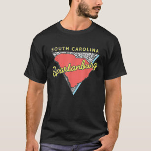 スパルタンバーグサウスカロライナSCレトロお土産 Tシャツ