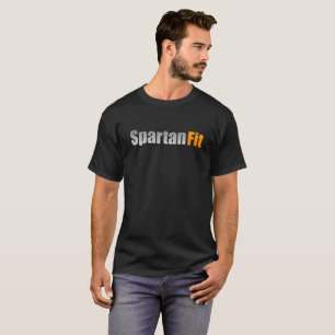 スパルタンフィットの基本的な暗いTシャツ Tシャツ