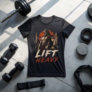 スパルタンフォースジムTシャツ | Lift Heavy Fitness Tシャツ