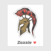 スパルタンヘルメットイラストレーション シール (シート)