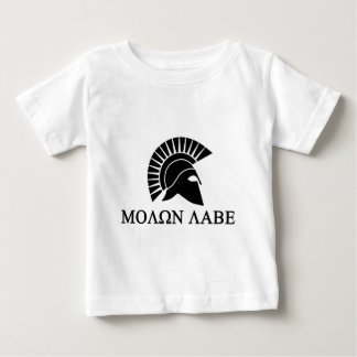 スパルタンヘルメットモロンラベ ベビーTシャツ