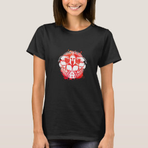 スパルタンマッスルギリシャ戦士フィットネスボディビル Tシャツ