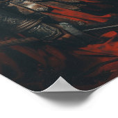 スパルタン戦士ひざまずきポスターPNG ポスター (角)