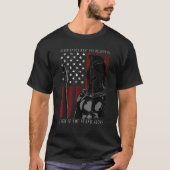 スパルタン戦士アメリカ国旗Tシャツ Tシャツ (正面)