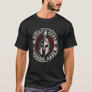 スパルタン戦士ヘルメット古代ギリシャヴィンテージ Tシャツ