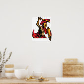 スパルタン戦士ポスター ポスター (キッチン)