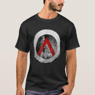 スパルタン戦士ラムダシールド古代ギリシャのヴィンタグ Tシャツ