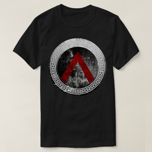 スパルタン戦士ラムダシールド1 Tシャツ (デザイン正面)