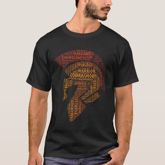 スパルタン戦士ワード999ワード Tシャツ (正面)