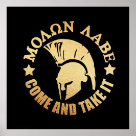 スパルタン戦士金ゴールド ポスター