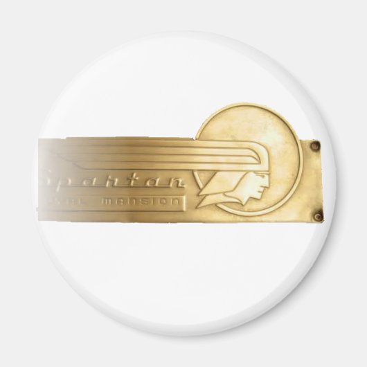 スパルタートレーラヴィンテージロゴ マグネット (正面)