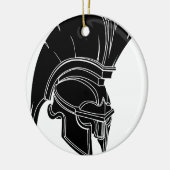 スパルタ式かトロイのヘルメット セラミックオーナメント (左)