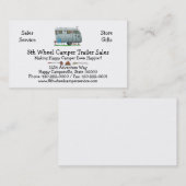 スパルタ式のキャンピングカートレーラーRV HSH 名刺 (正面/裏面)