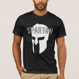 スパルタ式の基本的なアメリカの黒いTシャツ Tシャツ
