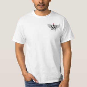 スパルタ式の戦士によって交差させる剣のTシャツ Tシャツ