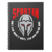 スパルタ式の戦士のギフトのフィットネスの体育館のトレーニング ノートブック (正面)