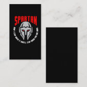 スパルタ式の戦士のギフトのフィットネスの体育館のトレーニング 名刺 (正面/裏面)