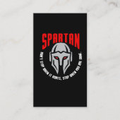 スパルタ式の戦士のギフトのフィットネスの体育館のトレーニング 名刺 (正面)