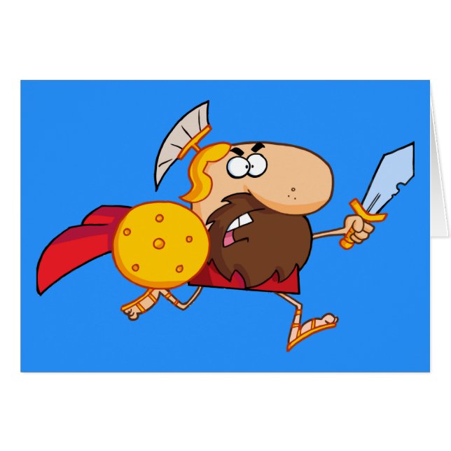 スパルタ式の戦士のランニング (正面横)