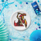 スパルタ式の戦士の紙皿 ペーパープレート (パーティー)