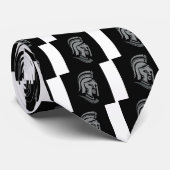 スパルタ式の戦士の頭部の金属アイコン ネクタイ (ロール)