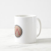 スパルタ式の盾のマグ コーヒーマグカップ (正面右)