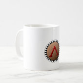 スパルタ式の盾のマグ コーヒーマグカップ (正面左)