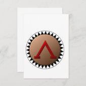 スパルタ式の盾の招待状 招待状 (正面/裏面)