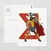 スパルタ式の重装歩兵 ポストカード (正面/裏面)