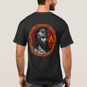 スパルタ式Leonidas I Portrait Seal王のワイシャツ Tシャツ