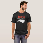 スパルタ ノースカロライナ アメリカ合衆国 州 旅行 Tシャツ (正面フル)