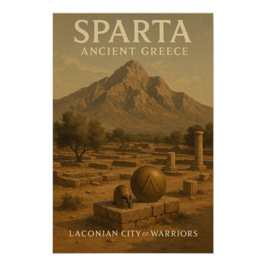 スパルタ — 古代ギリシャ ポスター (正面)