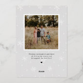 スパレンド ミックス フォイル ハッピー ホリデーズ フォト カード (裏面)