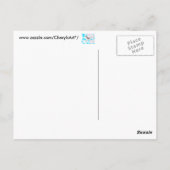 スパローさくらんぼの花の木の空はがき ポストカード (裏面)