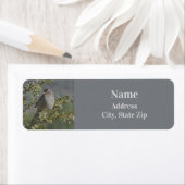 スパローオンブランチフォトモザイクパターン自然 ラベル (インサイチュ)