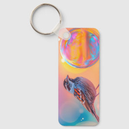 スパローカラフルとレインボーバブル キーホルダー