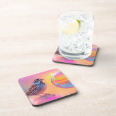 スパローカラフルとレインボーバブル コースター (右側)