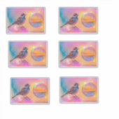 スパローカラフルとレインボーバブル シール (正面)