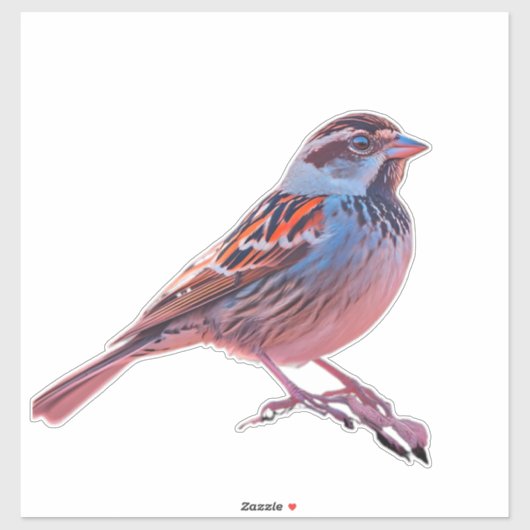 スパローカラフルとレインボーバブル シール (シート)