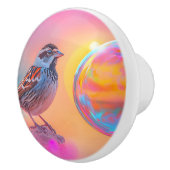 スパローカラフルとレインボーバブル セラミックノブ (右)