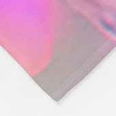 スパローカラフルとレインボーバブル フリースブランケット (角)