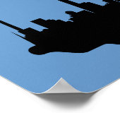 スパローシティ飛行機ポスター – 青 ポスター (角)