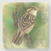 スパローストーンコースター小鳥 ストーンコースター (正面)