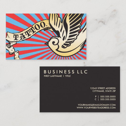 スパロータトゥー2 名刺 (正面/裏面)