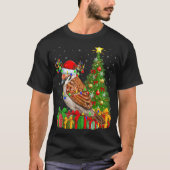 スパローバードクリスマスホリデーサンタスパロークライストマ Tシャツ (正面)