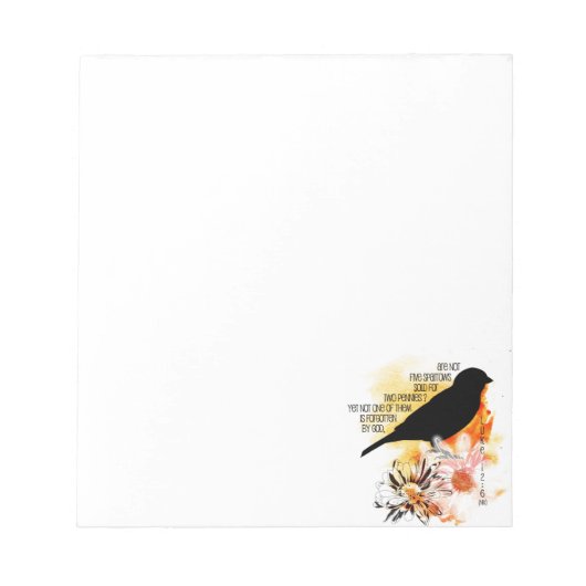 スパロー忘れは ノートパッド (正面)