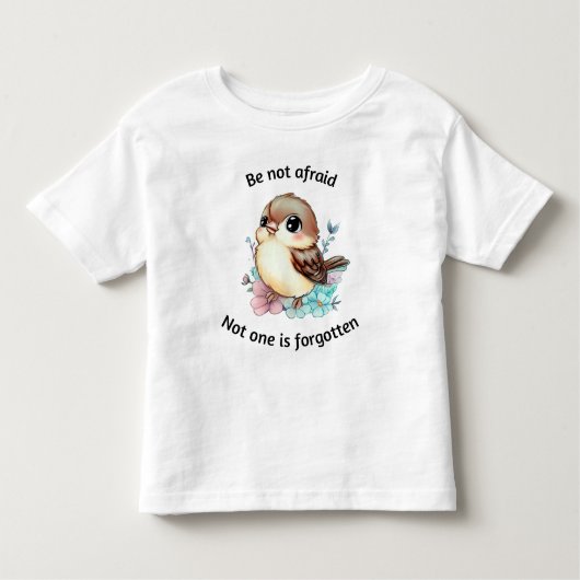 スパロー聖書の幼児Tシャツを恐れない トドラーTシャツ (正面)