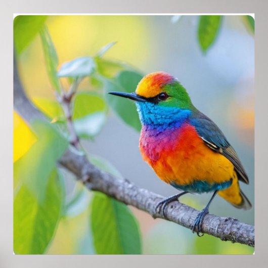 スパロー鮮やか止めポスター ポスター (正面)