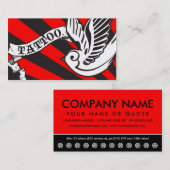 スパロー・タトゥー・パンチ・カード ロイヤリティカード (正面/裏面)