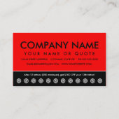 スパロー・タトゥー・パンチ・カード ロイヤリティカード (裏面)